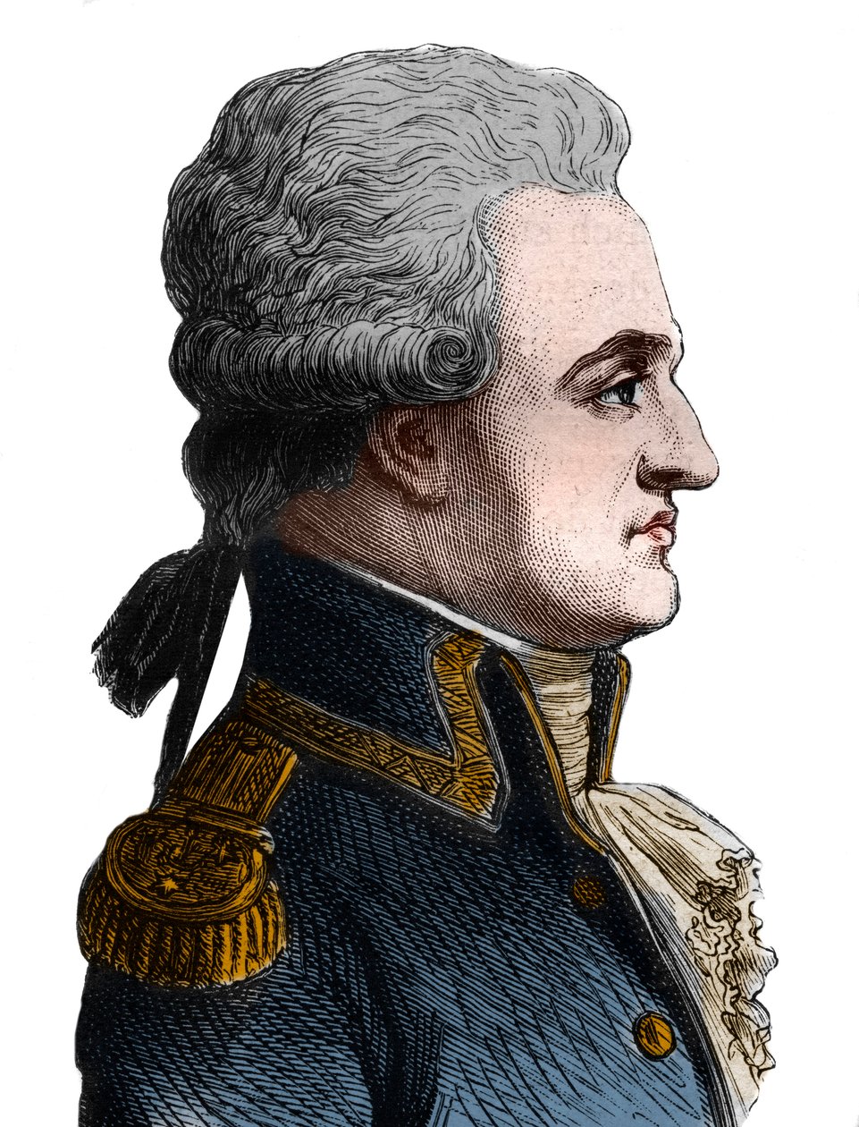 Portrait de Pierre Charles de Villeneuve, amiral français (1763-1806), il a commencé la bataille de Trafalgar, qui fut un désastre, et s