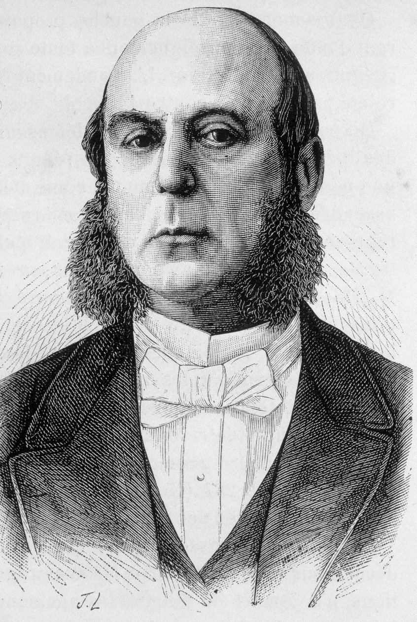 Portrait de Pierre Jules Baroche, homme politique français (1802 - 1870) - French School