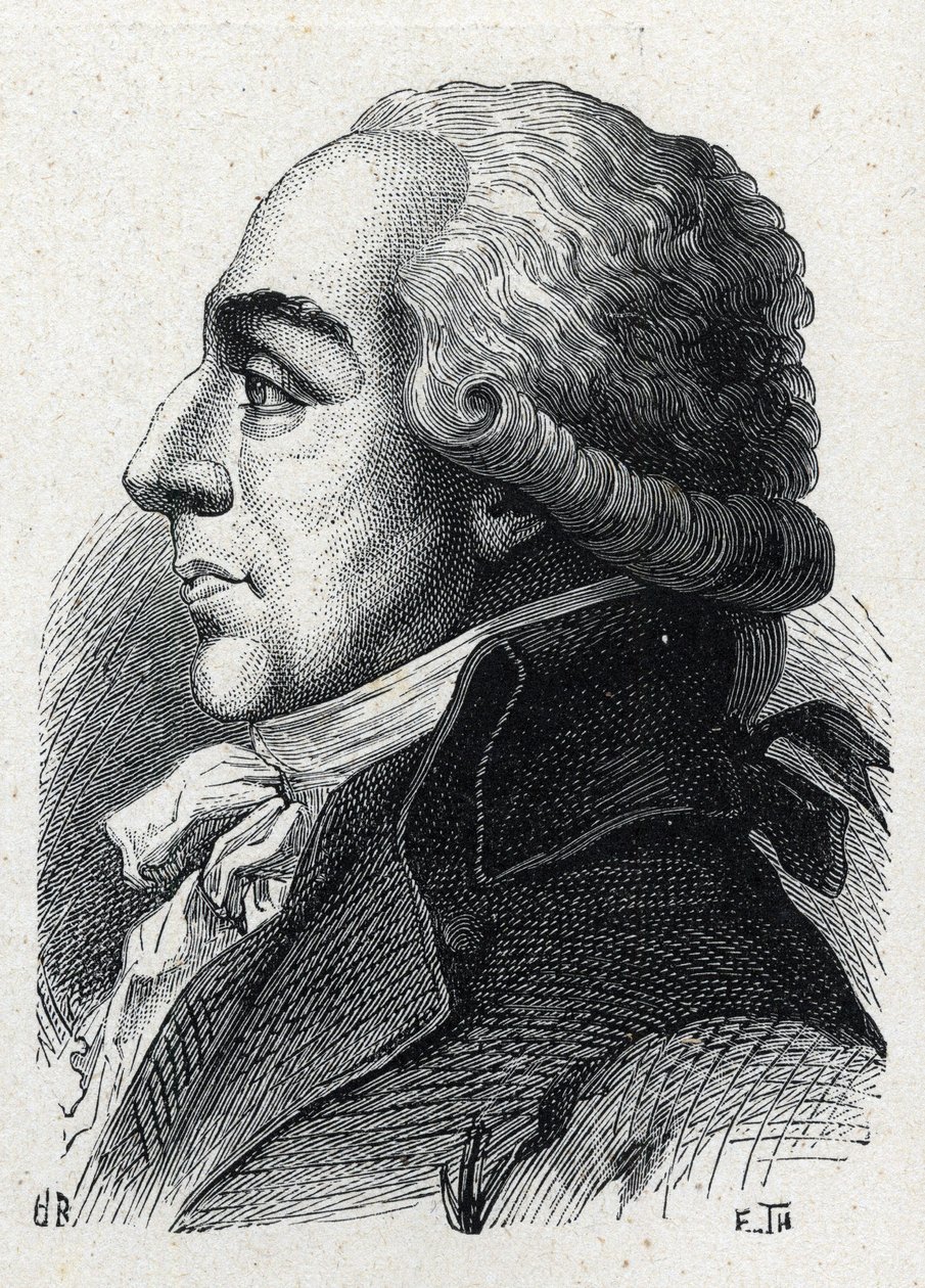 Portrait de Pierre Louis Roederer (1754-1835) avocat et homme politique français. Gravure de 1889. Collection privée - French School