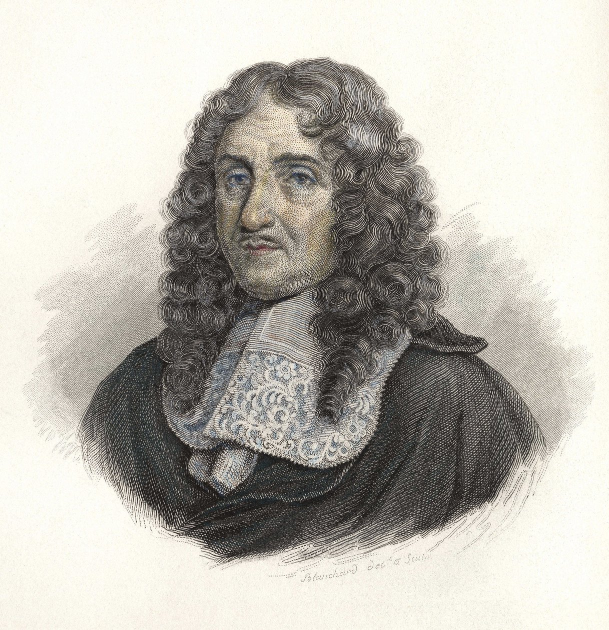 Portrait de Pierre Paul de Riquet (1604-1680), ingénieur français. dans "Portraits des Hommes Utiles" - French School