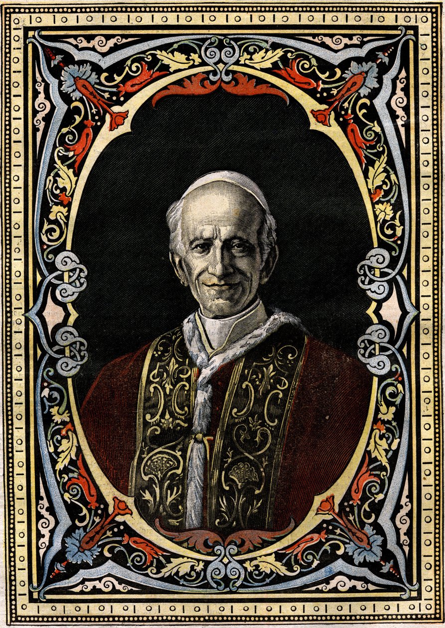 Portrait du pape Léon XIII (Gioacchino Pecci) - French School
