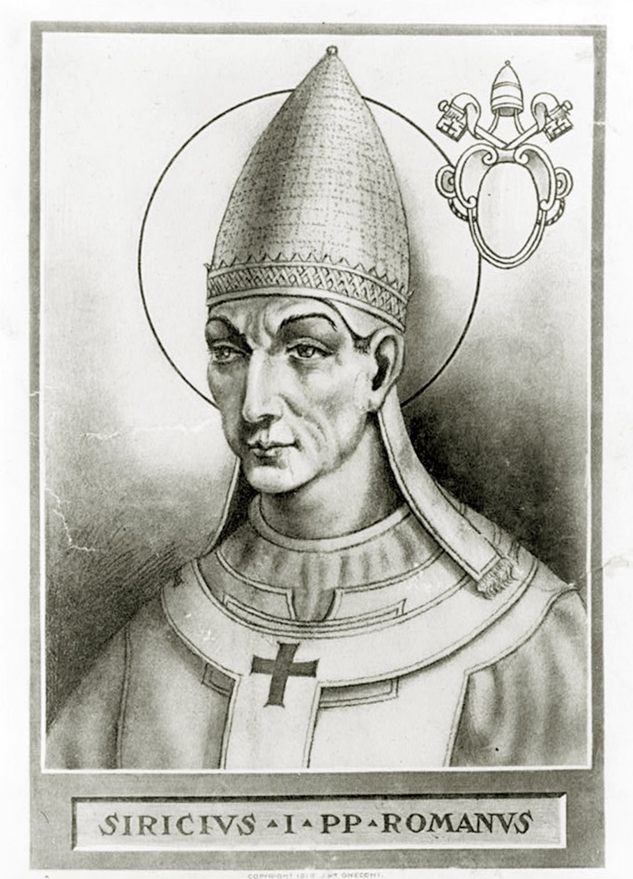 Portrait du pape Sirice, vers 1835 - French School