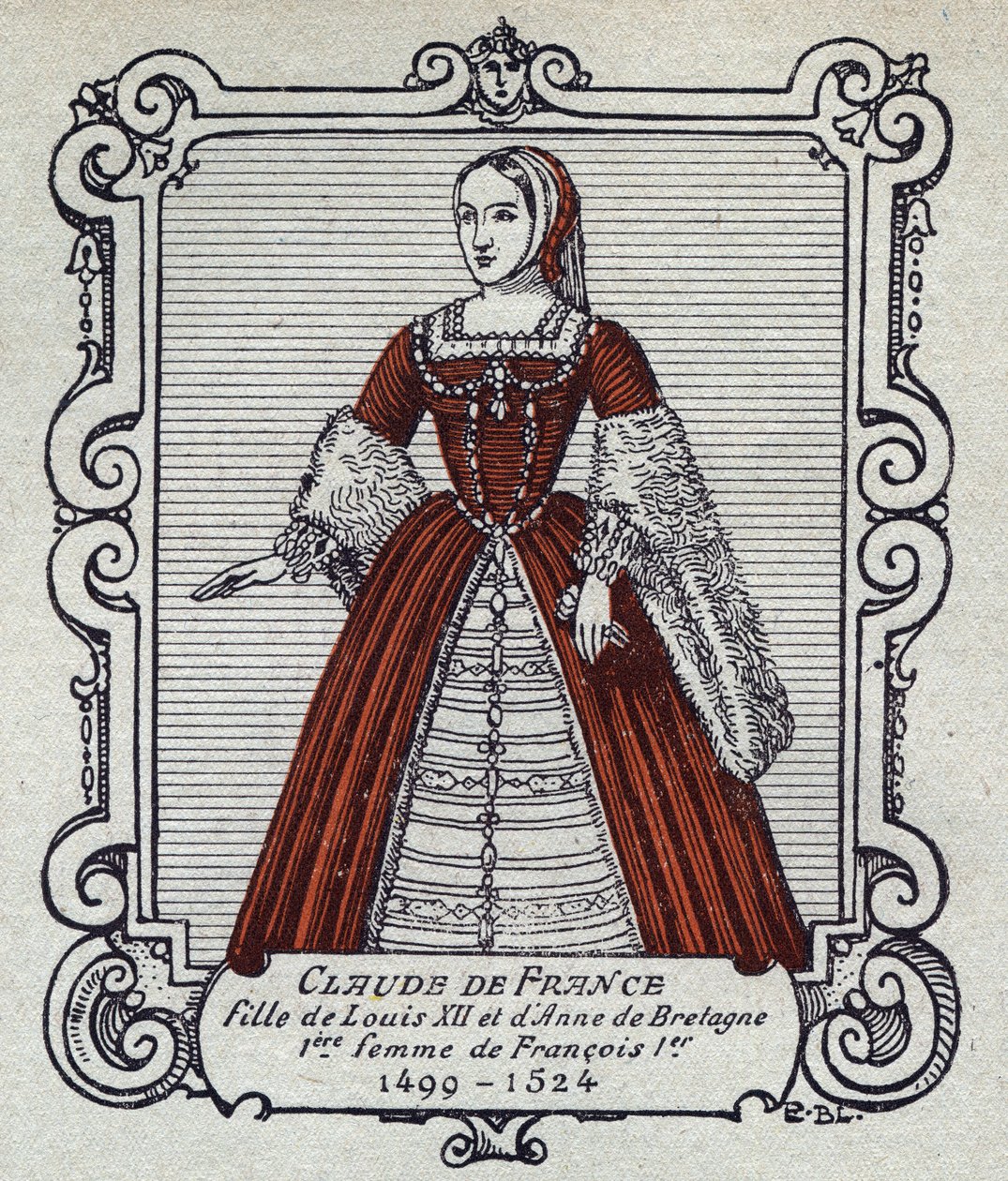 Portrait de la reine Claude de France (1499-1524) - French School