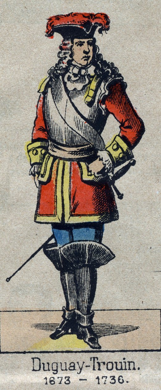 Portrait de René Duguay-Trouin (René Trouin du Gué dit) (1673-1736) marin français. Image d