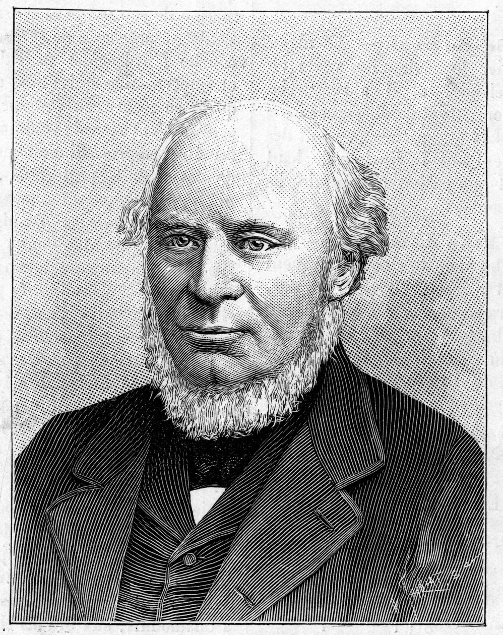 Portrait de Sir John Fowler (1817-1898) ingénieur anglais - French School