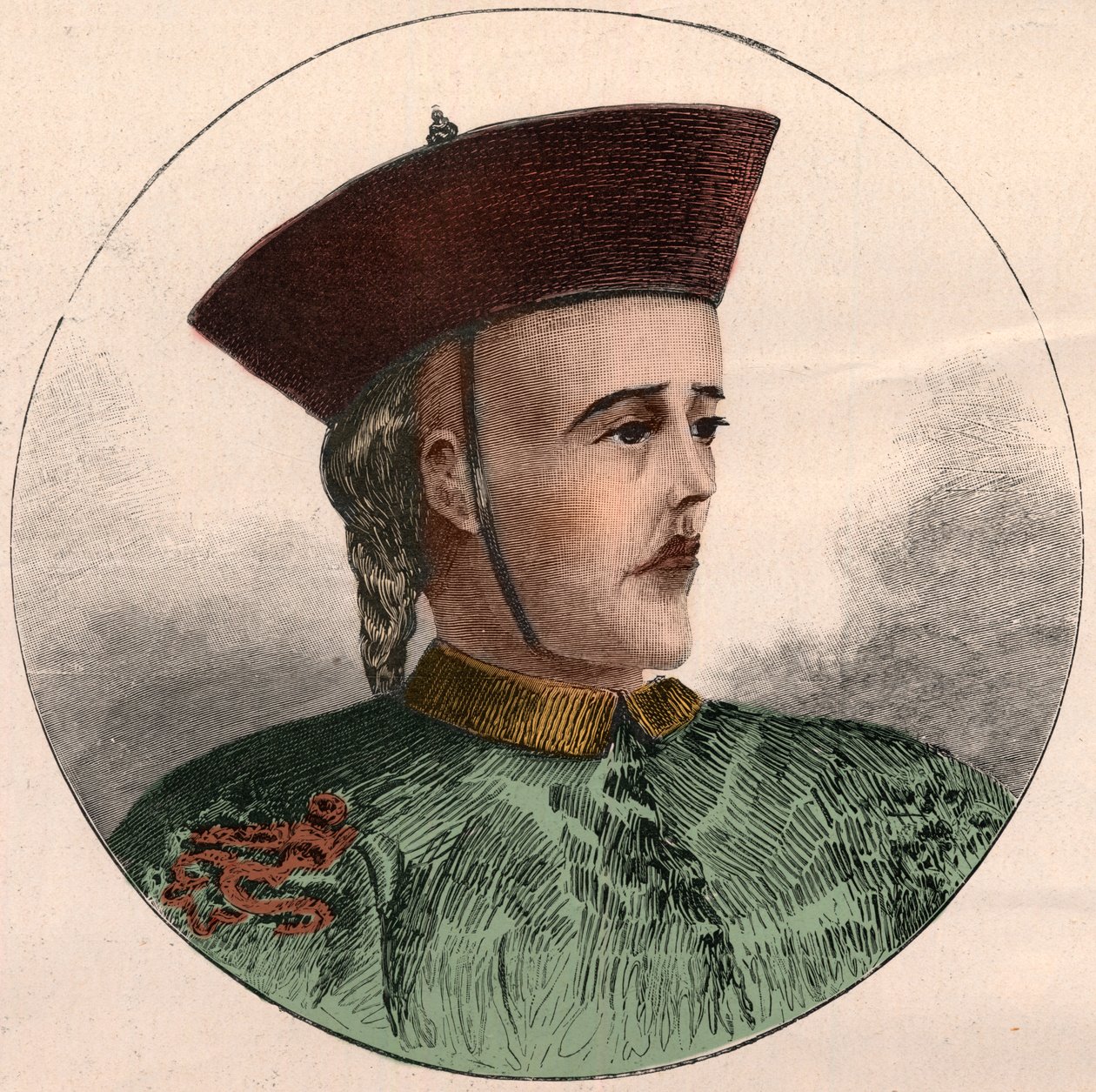 Portrait de Guangxu, empereur de Chine (1871-1908) - French School