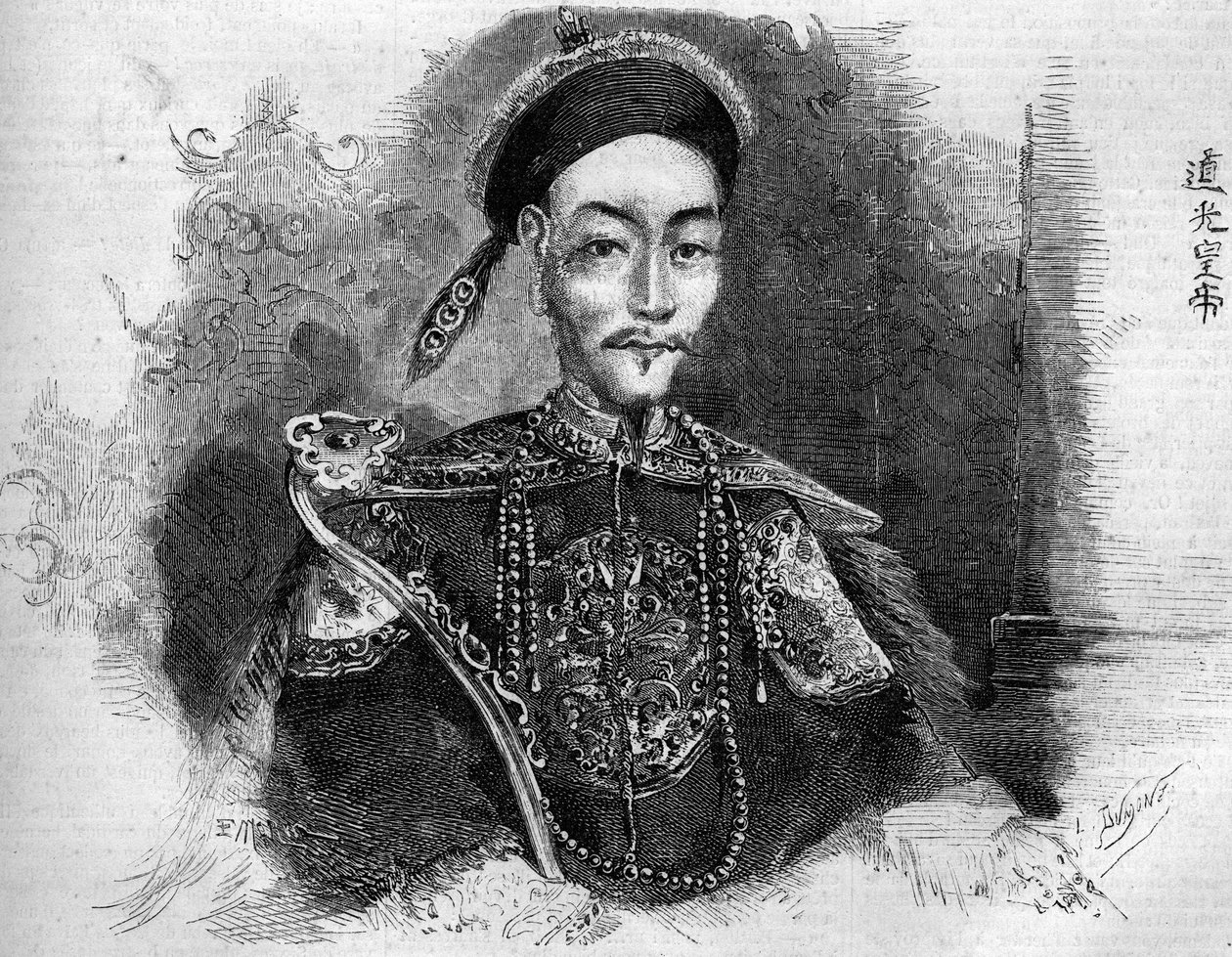 Portrait de Toa Kwang (Toa-Kwang ou Daoguang) (1782-1850), Empereur de Chine de la dynastie Qing. Gravure dans « Le Monde Illustré » n°136 du 19 novembre 1859. - French School