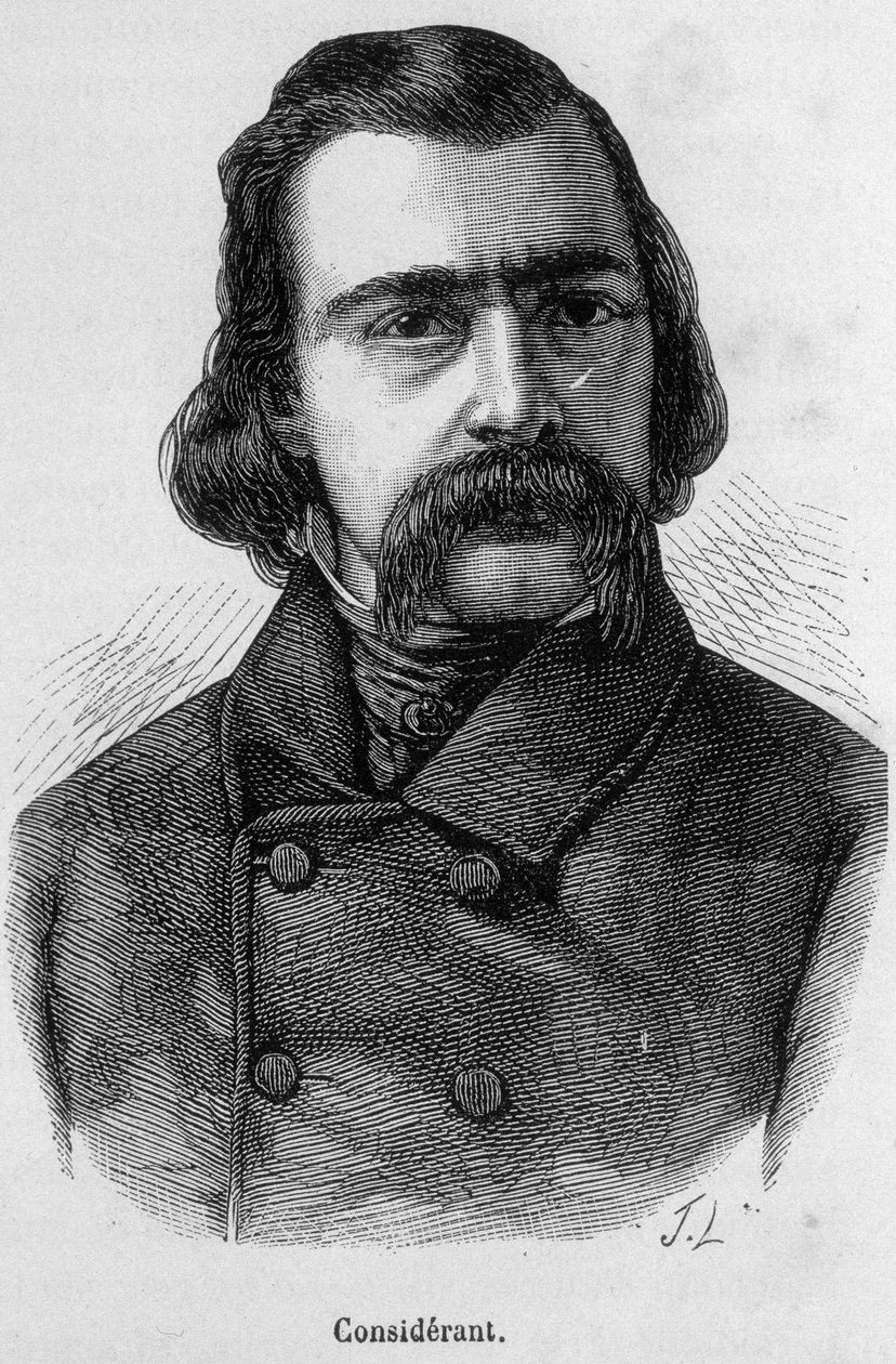 Portrait de Victor Recital (1808 - 1893) philosophe et économiste français - dans "L