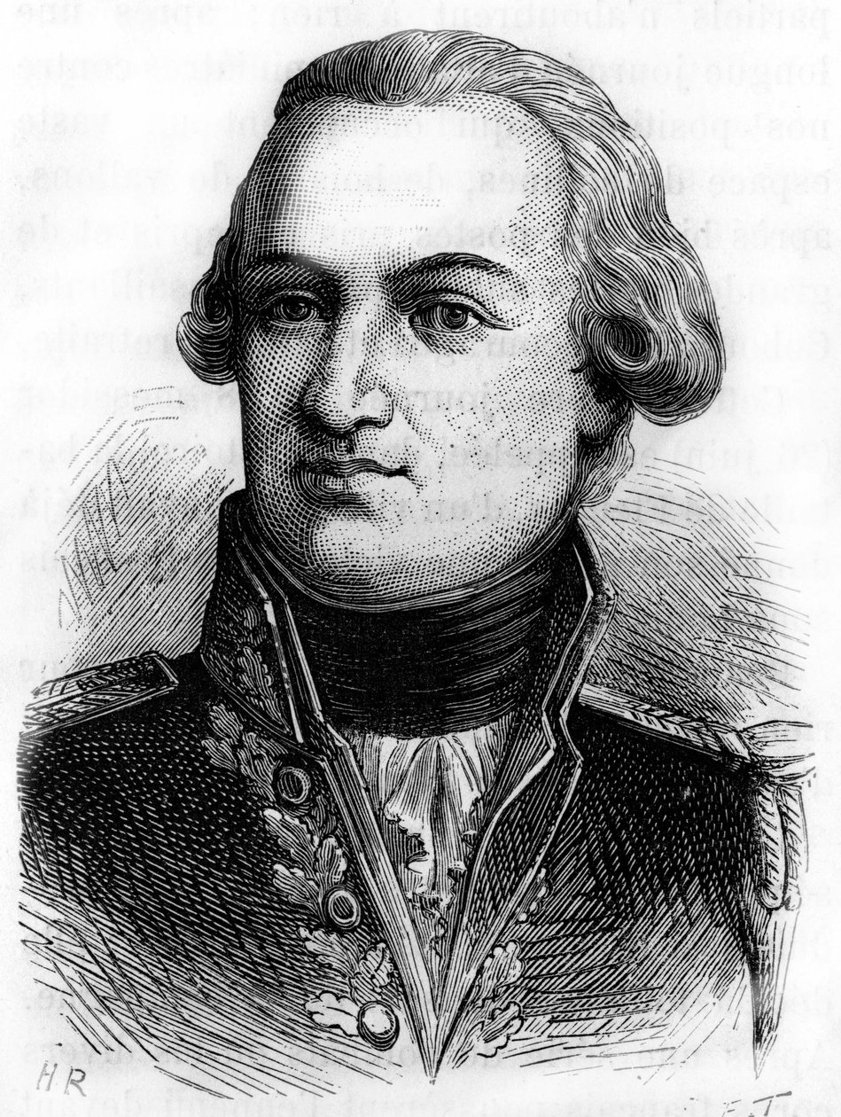 Portrait de Villaret-Joyeuse, amiral français (1750 - 1812) - dans "L