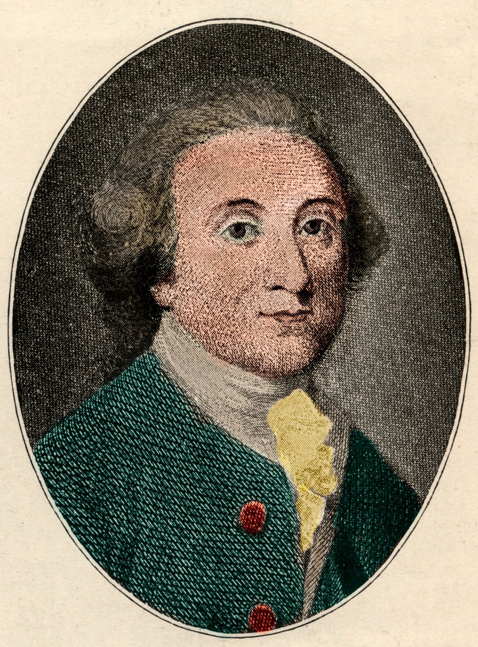 Portrait de William Whitehead (poète anglais) (1715-1785) - French School