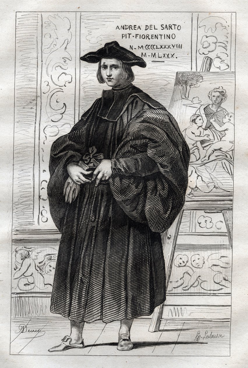 Portrait du peintre italien Andrea del Sarto (Andrea d
