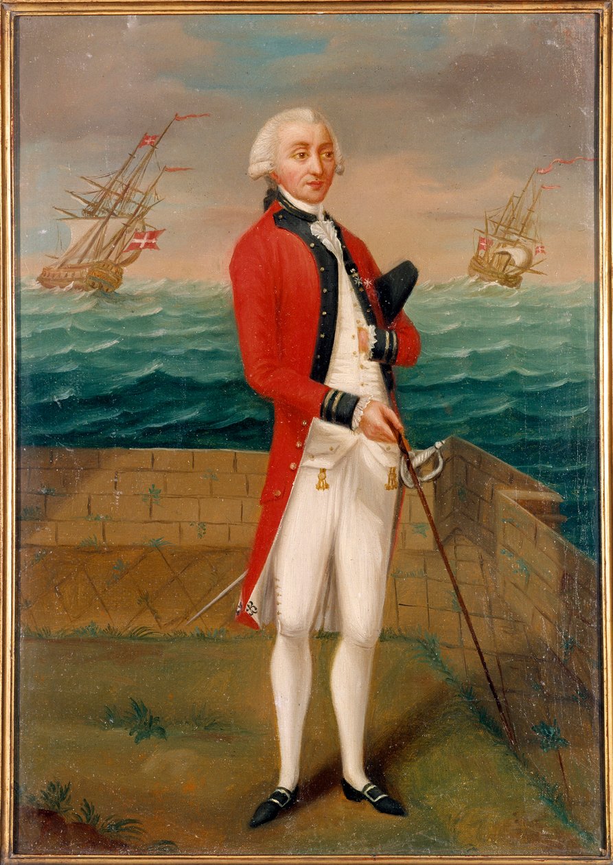 Portrait du Chevalier de Favray (1706-1791) officier des galères de Malte - French School