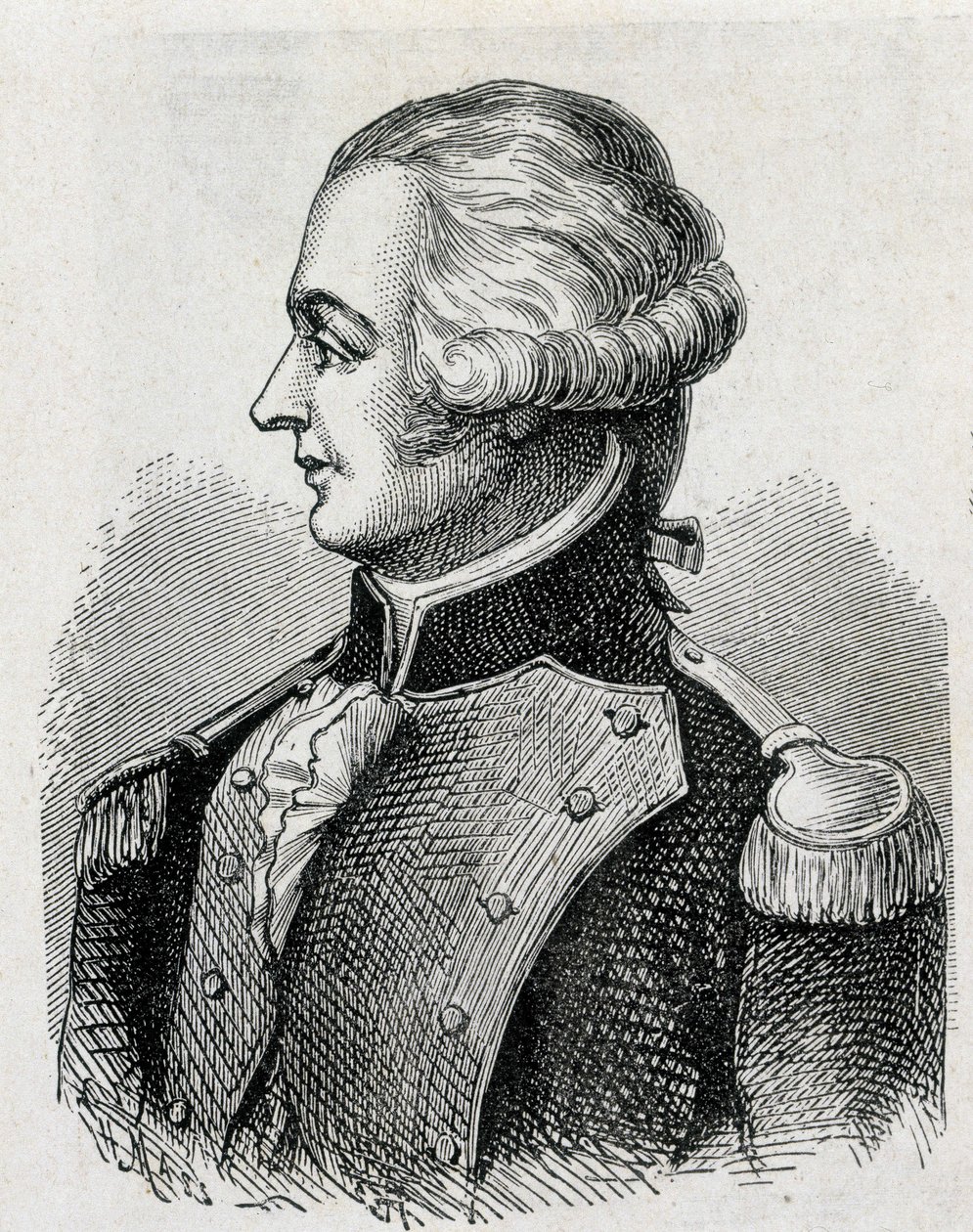 Portrait du Marquis de Jouffroy (1751 - 1832) - dans « Album de la Science ; savants illustres ; Grandes découvertes » 1896. - French School