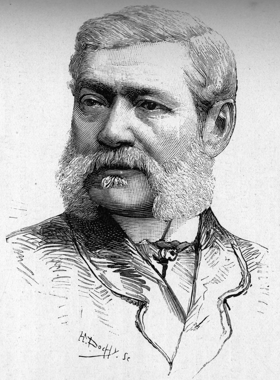 Portrait du graveur sur bois, Comte Colonna Cesari (1825-1887). - French School