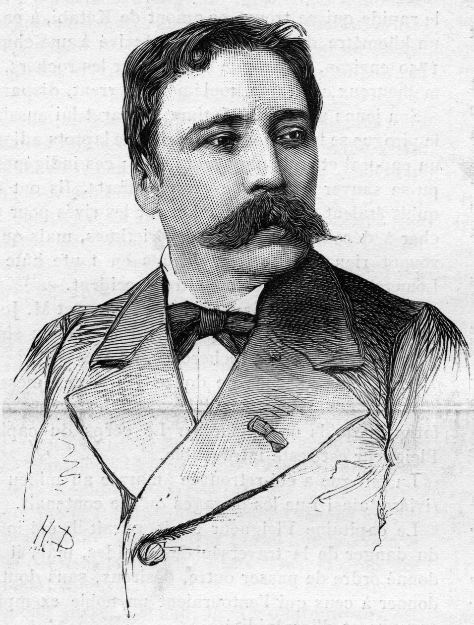 Portrait du peintre James Bertrand (1825-1887). - French School