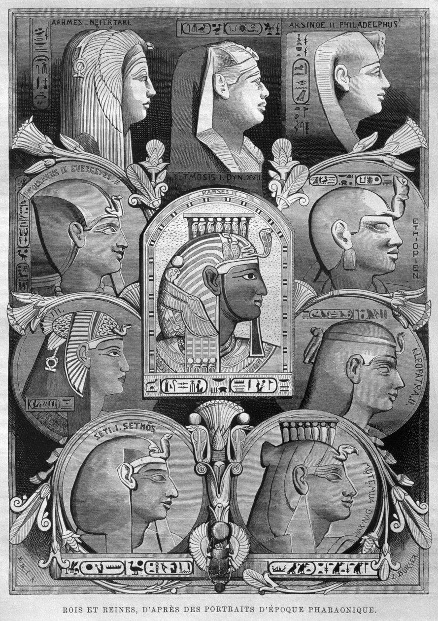 Portraits des reines et rois de l