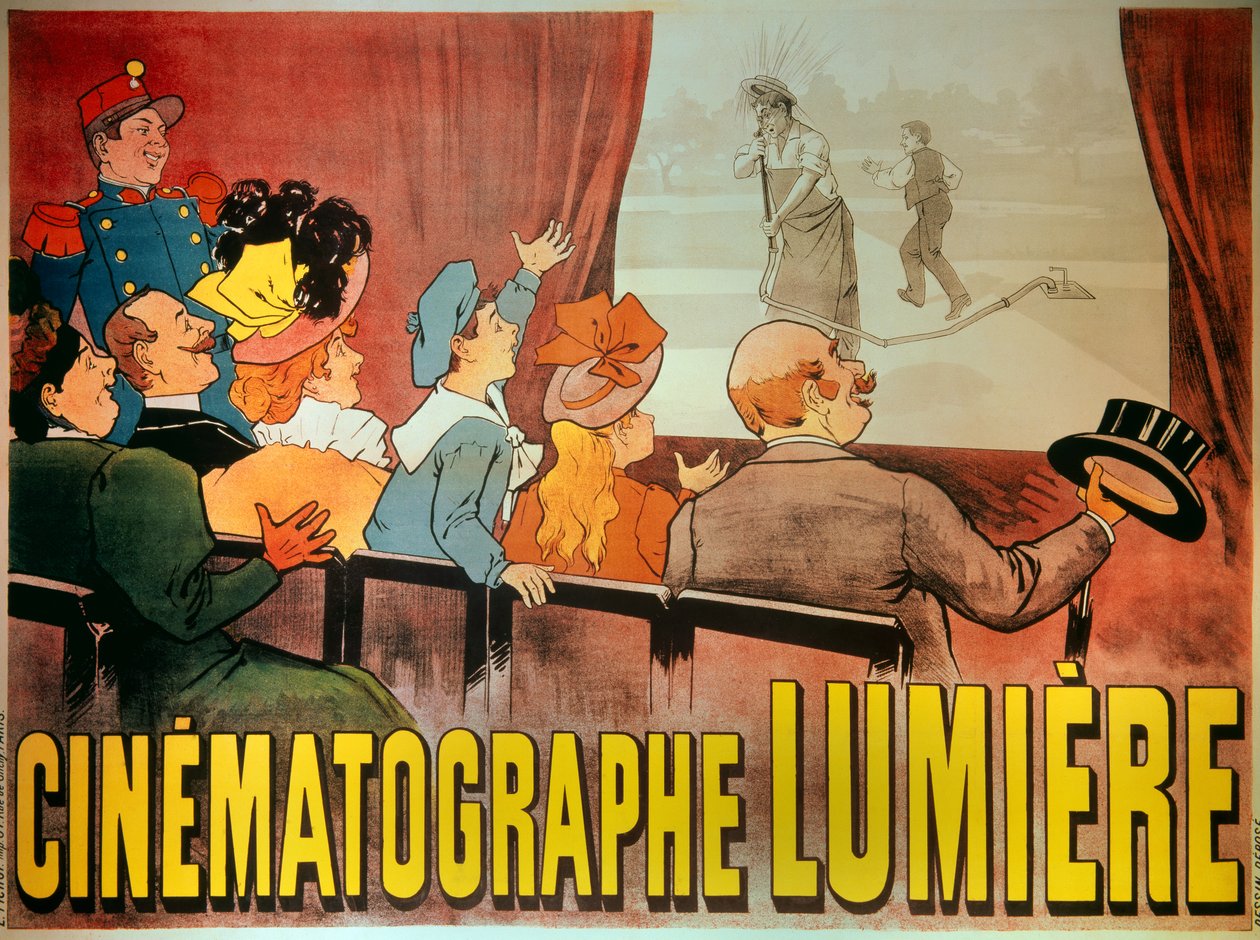 Affiche pour le cinématographe des frères Lumière : « L