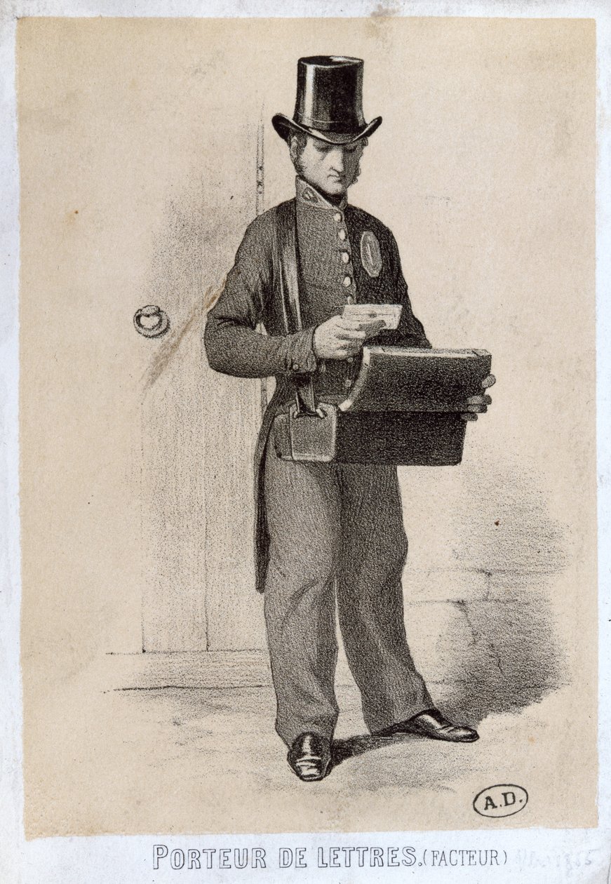 Facteur, vers 1865 - French School