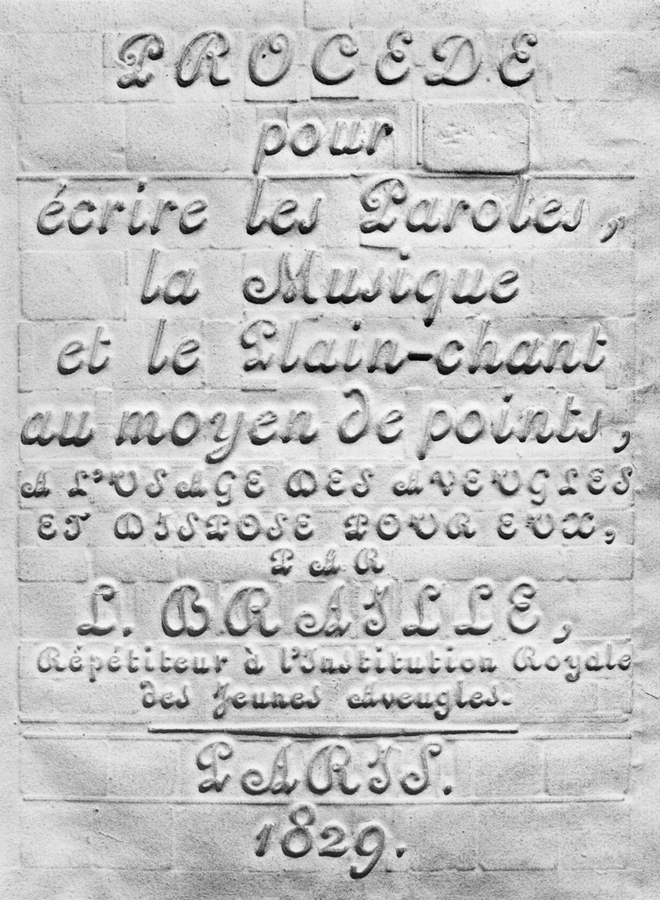 Procédé pour écrire les Paroles, la Musique et le Plain-chant au moyen de points, à l