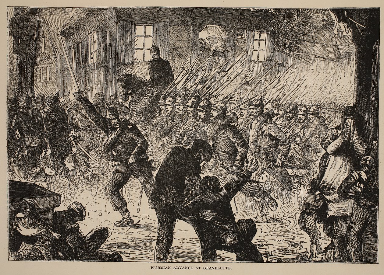 Avancée prussienne à Gravelotte, illustration de l