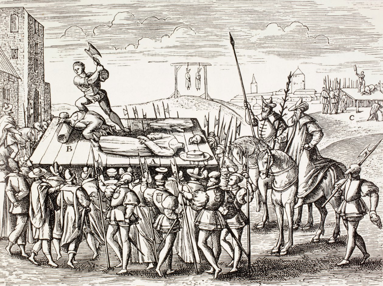 Punitions décrétées par le roi Henri VIII contre les catholiques anglais, de 