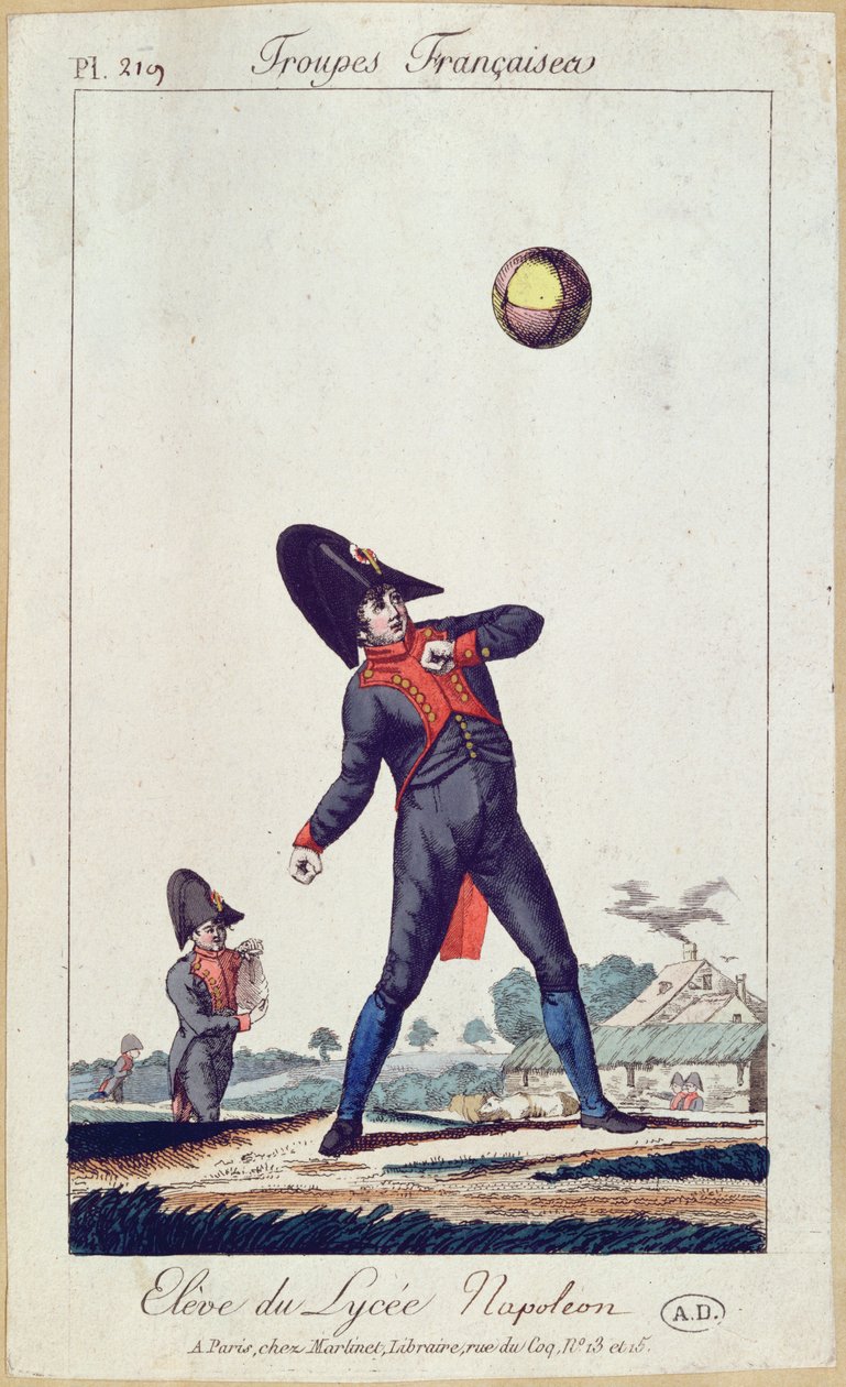 Élève du Lycée Napoléon jouant à la balle, vers 1805 - French School