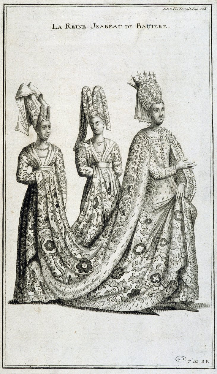 Reine Isabeau (Isabelle, Élisabeth) de Bavière (1371-1435) - French School