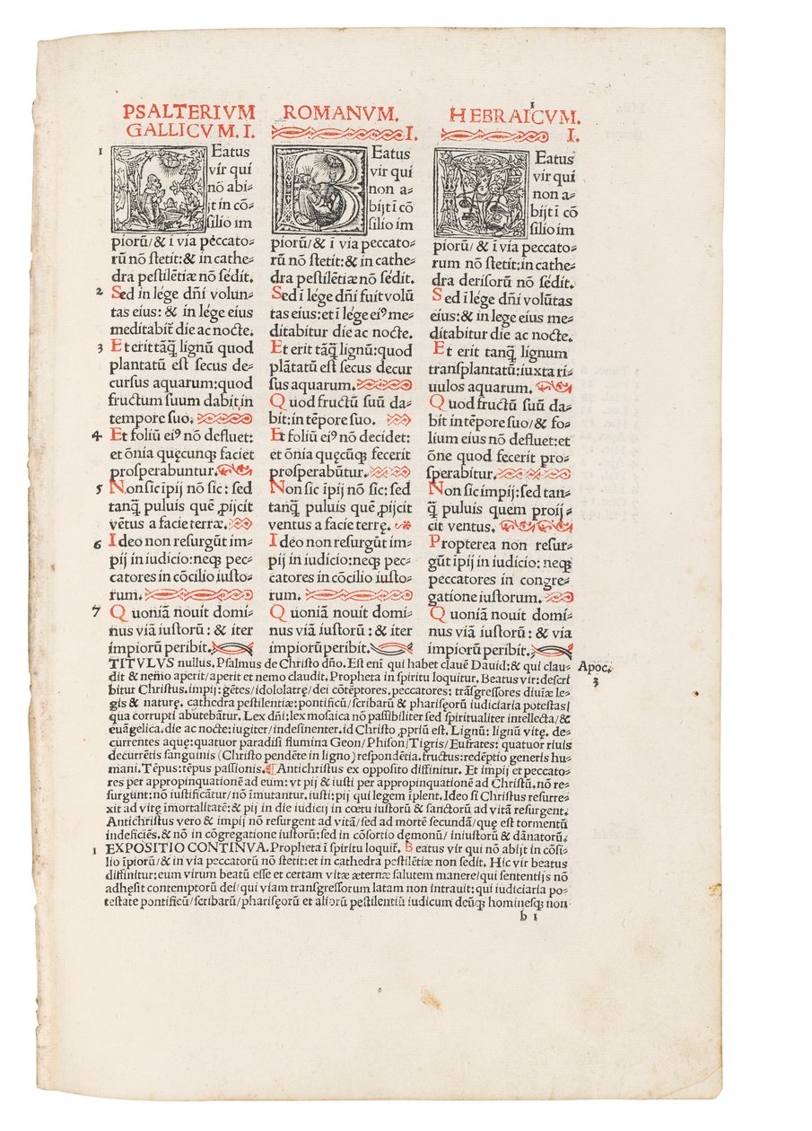 Quincuplex Psalterium, édité par Jacques Le Fèvre d