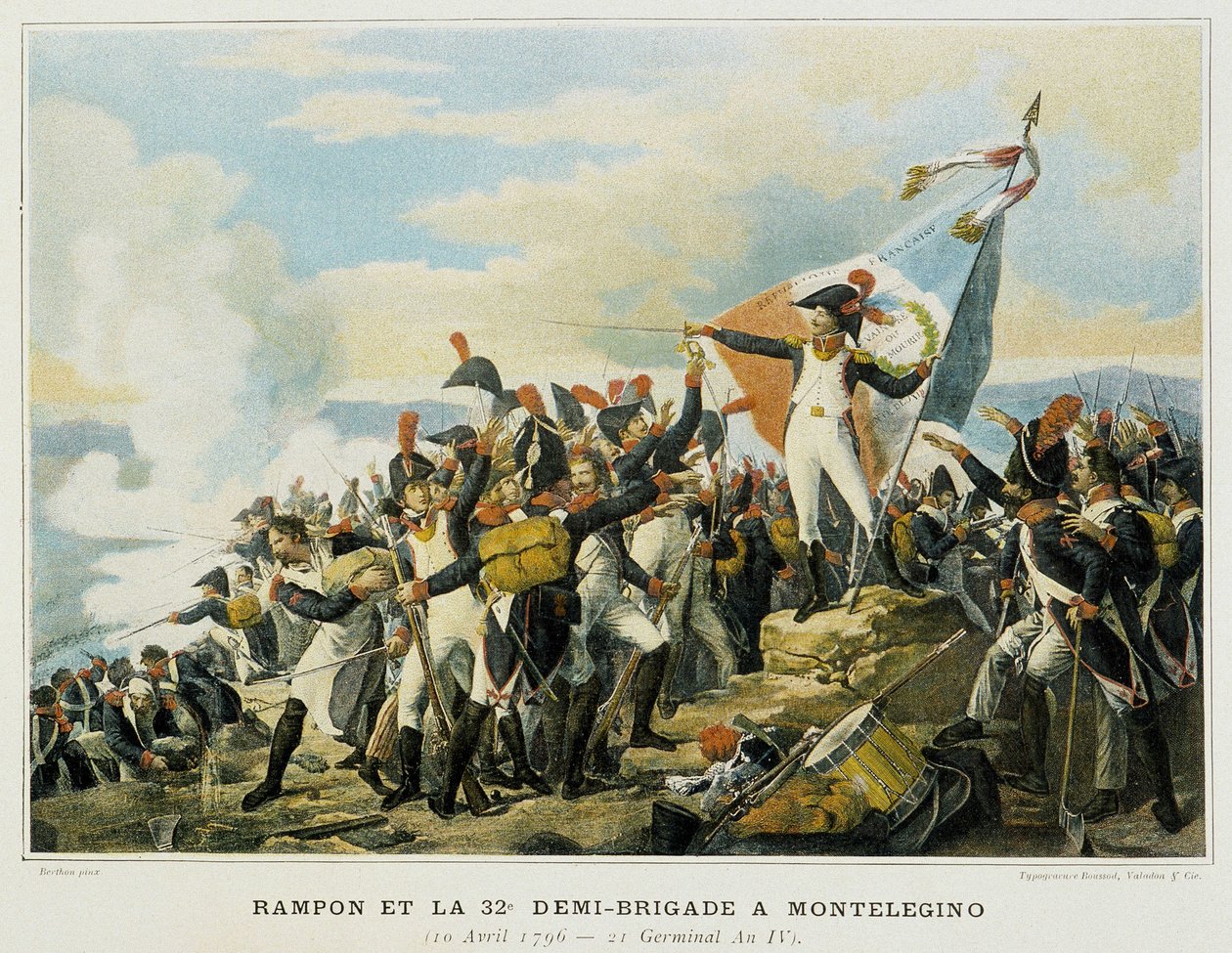 Rampon et la 32e demi-brigade à Monelegino, 10 avril - French School