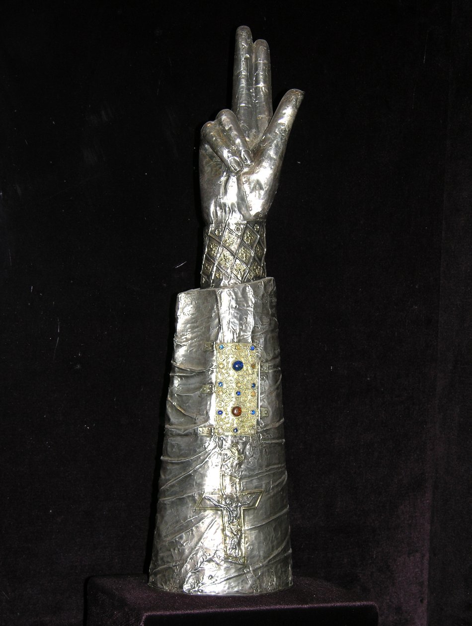 Reliquaire de Saint Georges (argent et bois) - French School