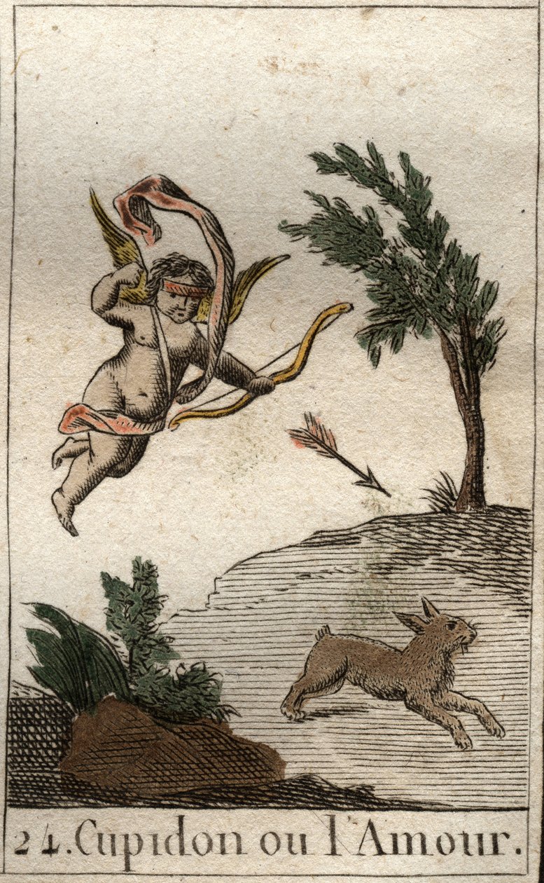 Représentation de Cupidon, ou Amour, serviteur de Vénus, en tant qu