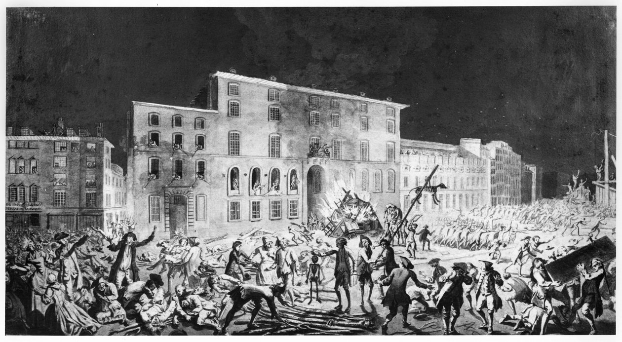 Émeute à Lyon, 27 novembre 1768 - French School