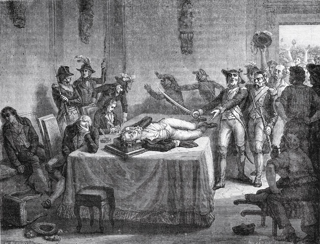 Robespierre attendant son exécution après s