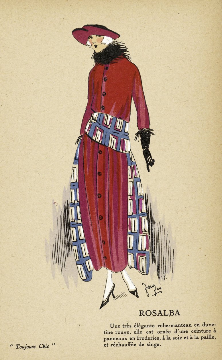 Rosalba, de Toujours Chic, pub.1921-22 (impression pochoir) - French School