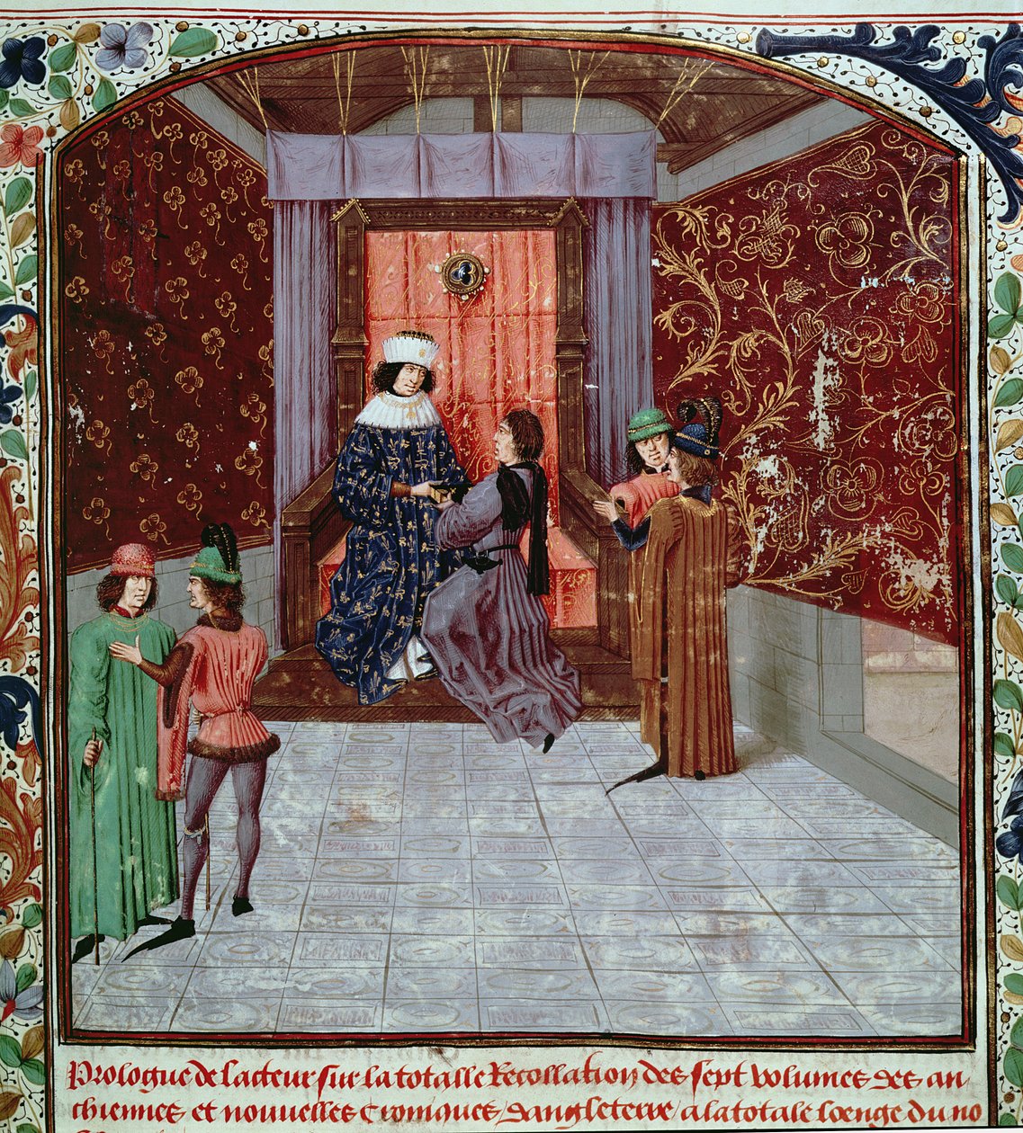 Édouard IV recevant le livre de l