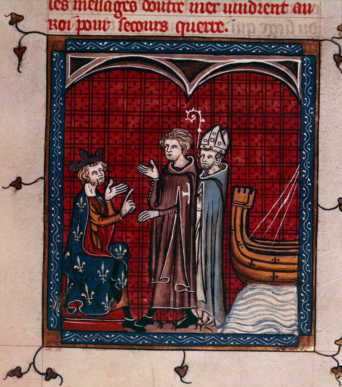 Le roi Philippe II et le patriarche, illustration de 