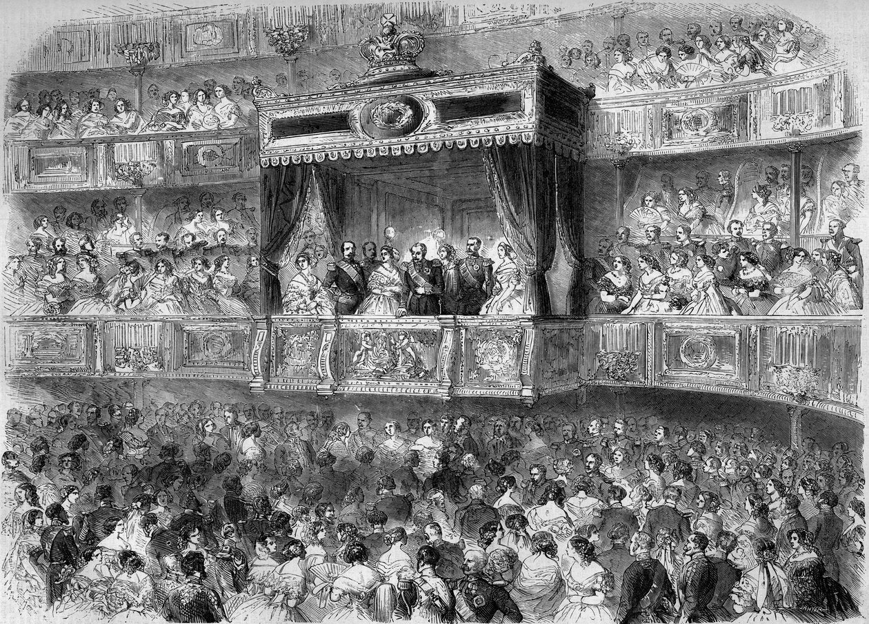 Loge royale au spectacle de gala du Palais de Stuttgart (Allemagne) - French School
