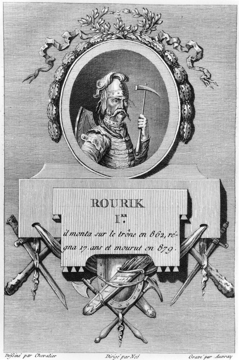Rurik (d. 879), premier tsar de Russie, illustration de l