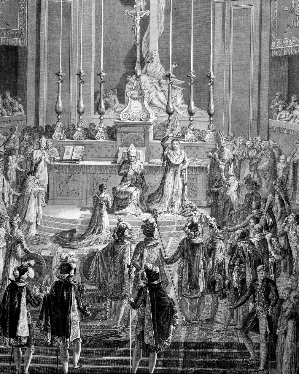 Sacre de Napoléon 1er - French School