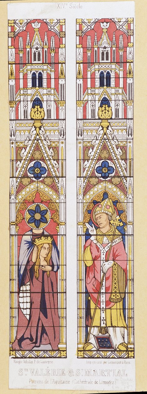 Sainte Valérie, vierge et martyre à Limoges (3e siècle) et Saint Martial, évêque de Limoges (3e siècle), patrons de l