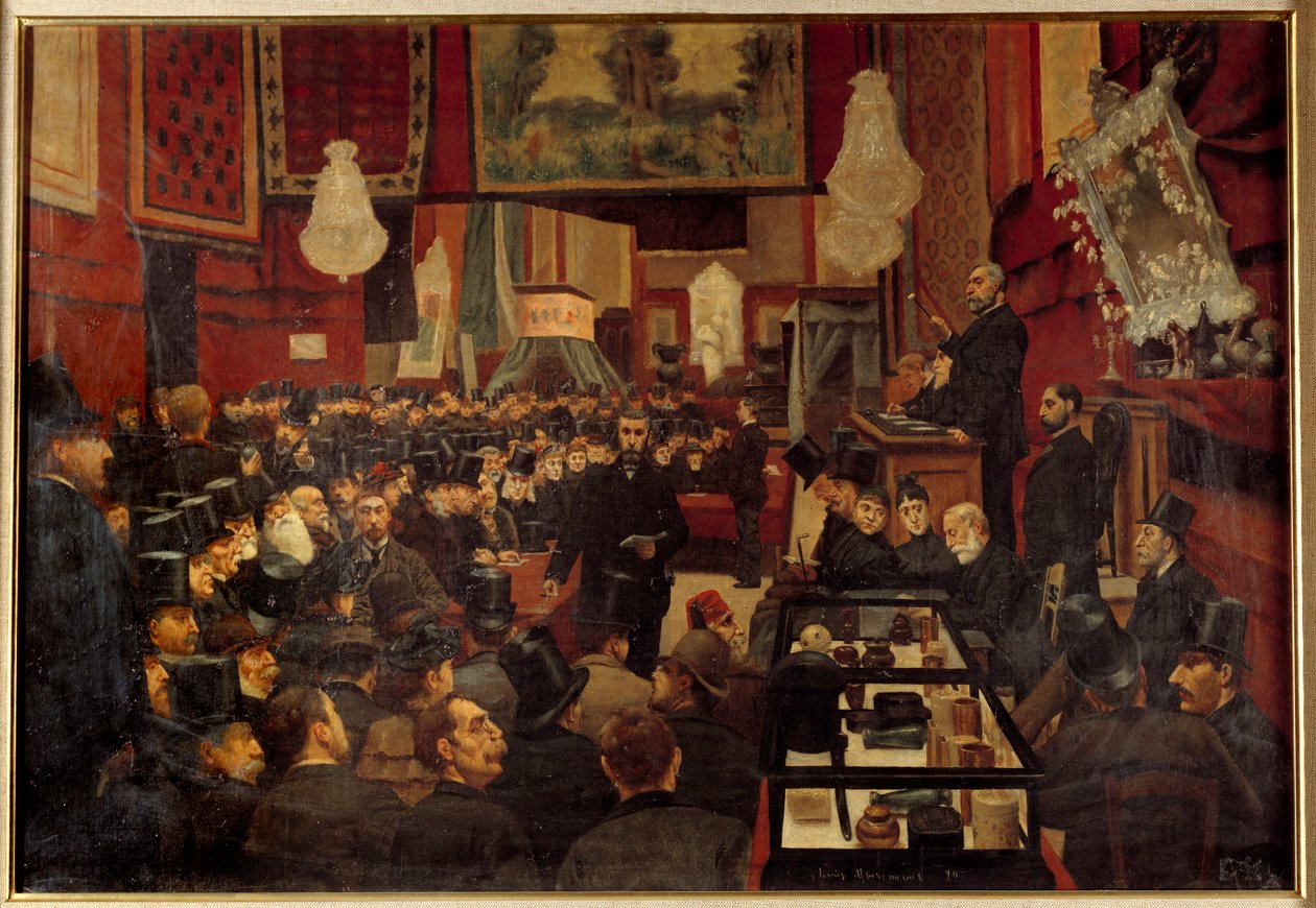 Vente aux enchères au 19e siècle Peinture anonyme de l