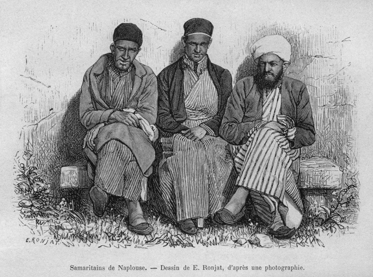 Samaritains de Naplouse, de La Syrie d