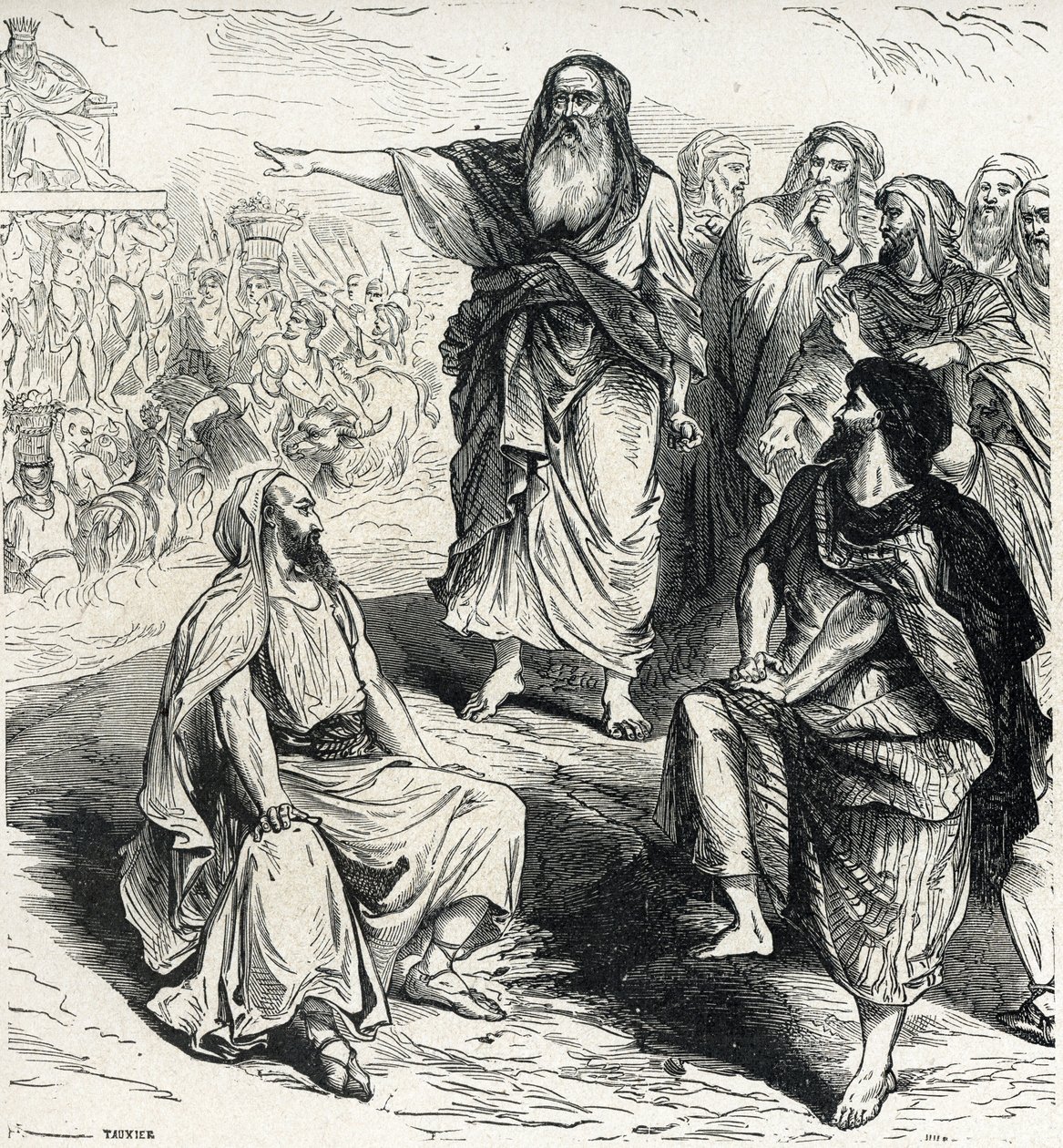 Samuel montrant aux Israélites les dangers d