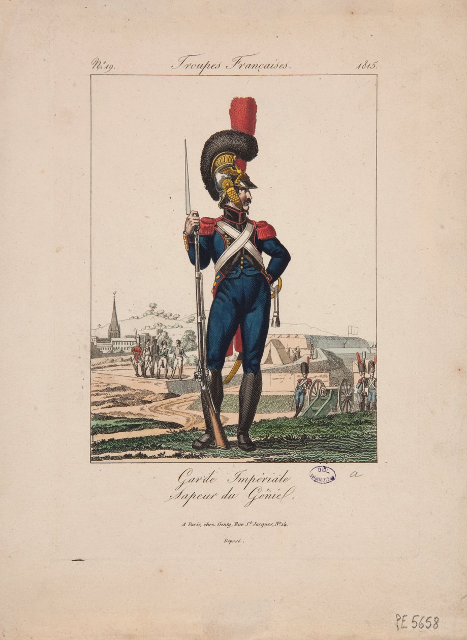 Sapeur de la Garde Impériale, Troupes Françaises, no.19 - French School
