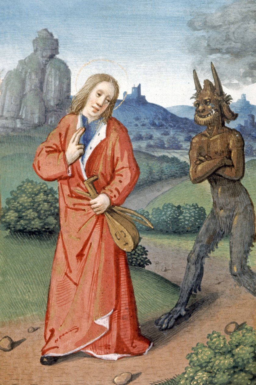 Scène de tentation - French School