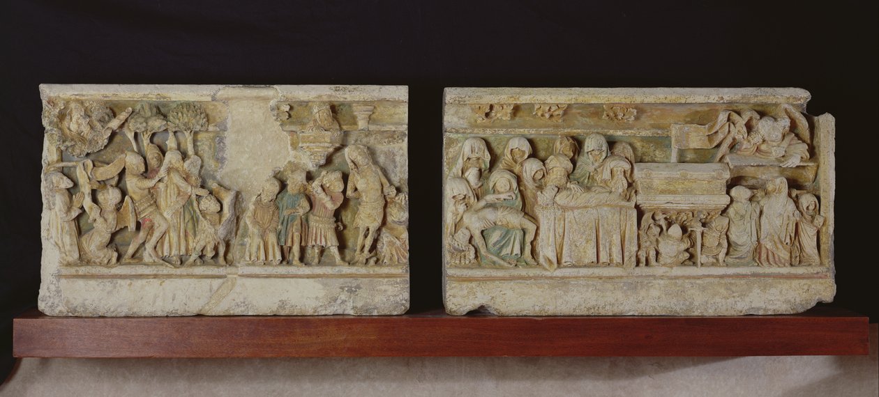 Scènes de la Passion du Christ (marbre) - French School