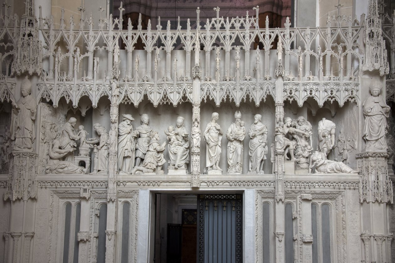 Scènes du chœur de la cathédrale de Chartres - French School