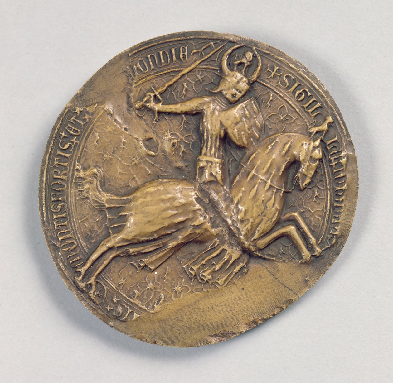Sceau de Jean IV le Vaillant (1341-99) Duc de Bretagne - French School