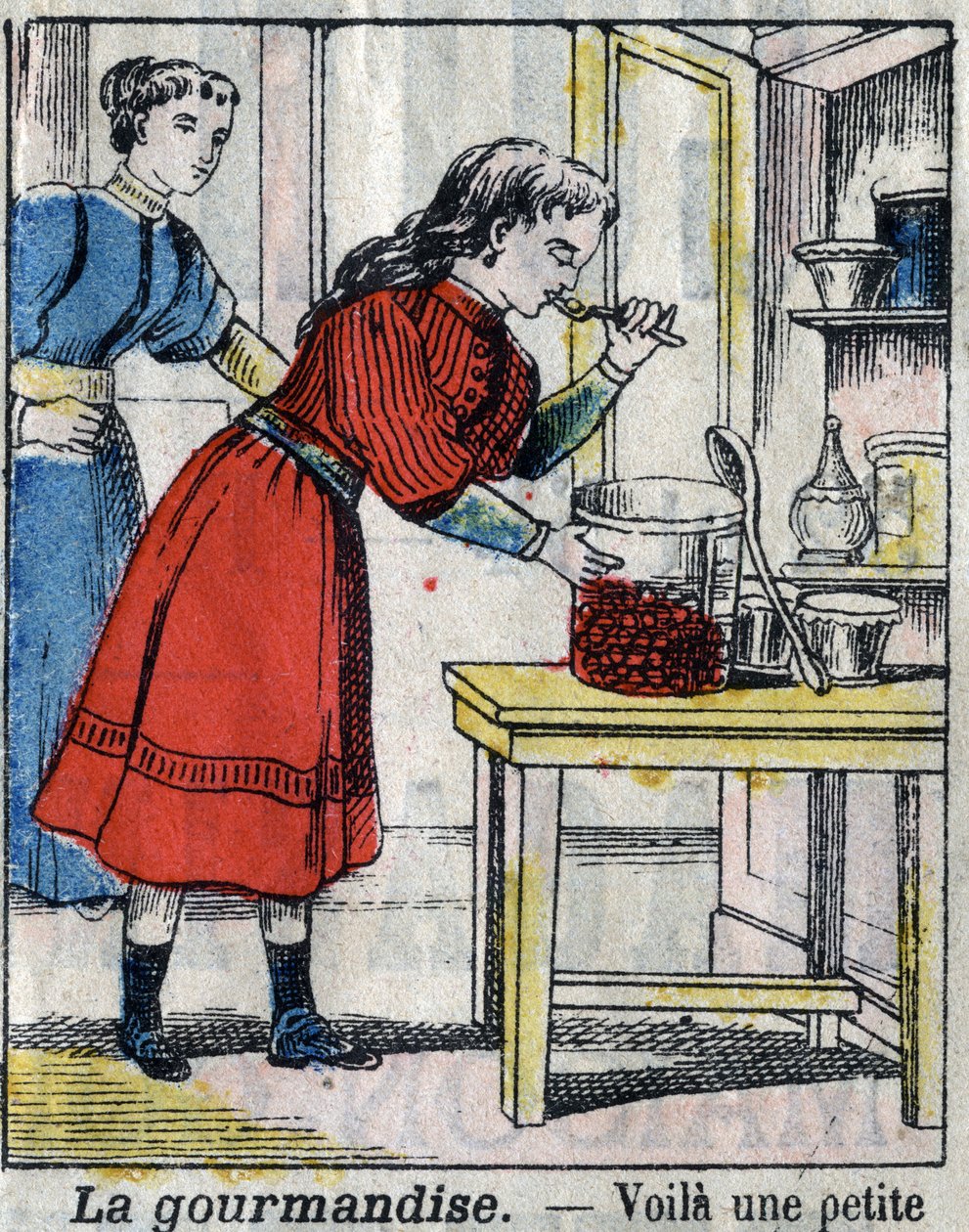 Les sept péchés capitaux : la gourmandise. Imagerie d