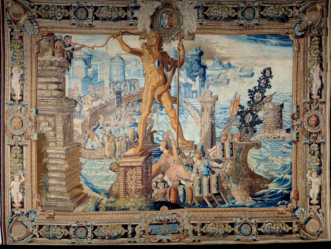 Les sept merveilles du monde : le Colosse de Rhodes (statue d
